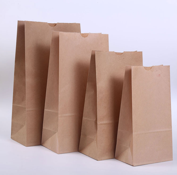 Flat Bottom Kraft Paper Bag
