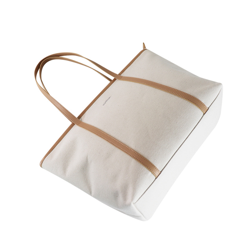 canvas handle cosmetic bag