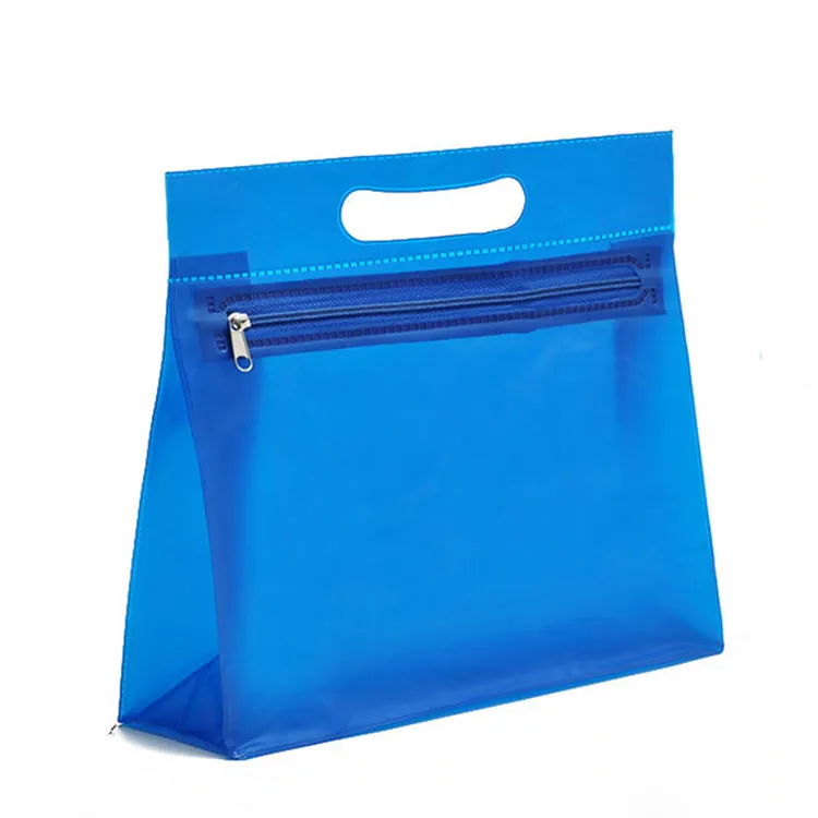 Wasserdichte Standtasche mit PVC-Reißverschluss