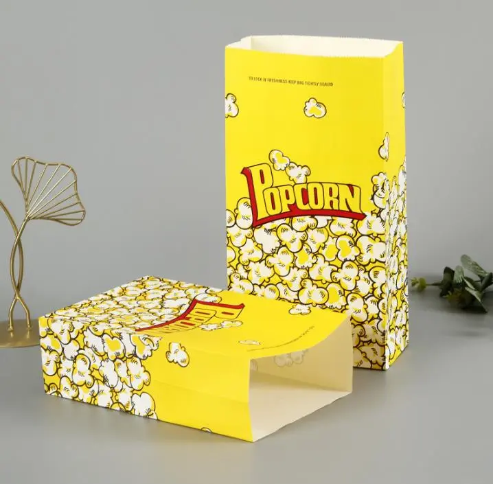 Popcorn voedsel papieren zak