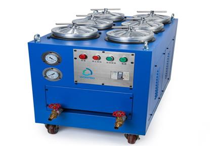 Hidraulinės alyvos filtravimas naudojamas vandens ir kitų teršalų pašalinimui iš įrangos