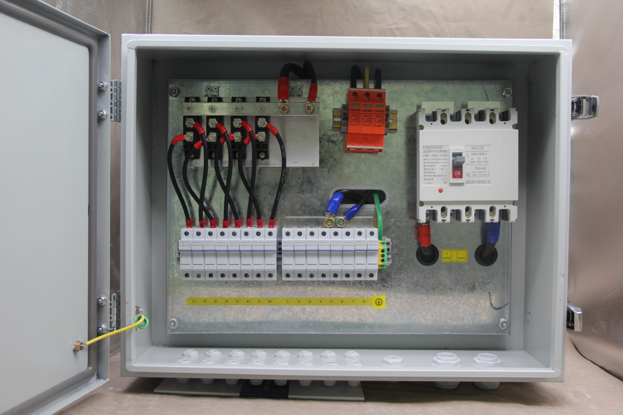 Sketch the principle and application of photovoltaic Combiner Box