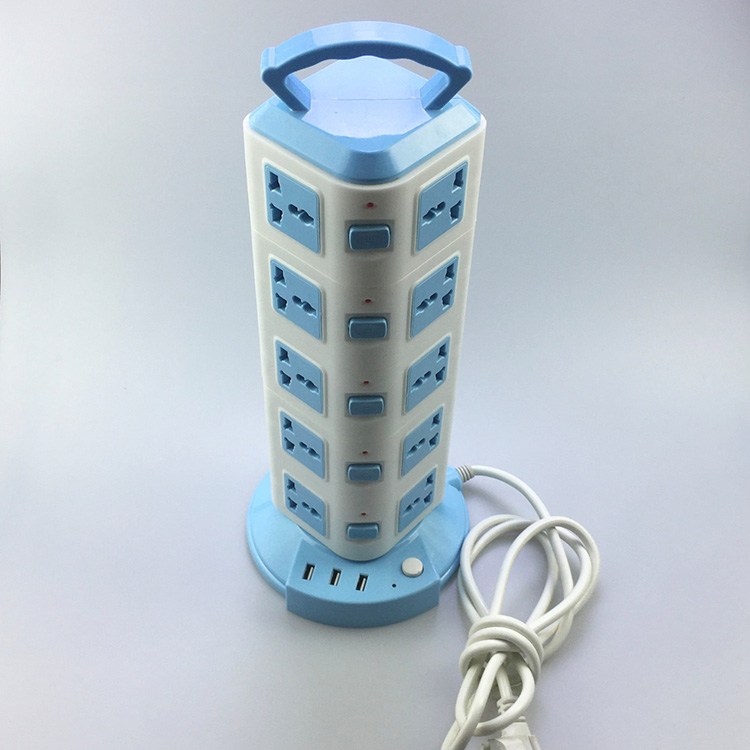 Electric Surge Protector Vertical Power Socket