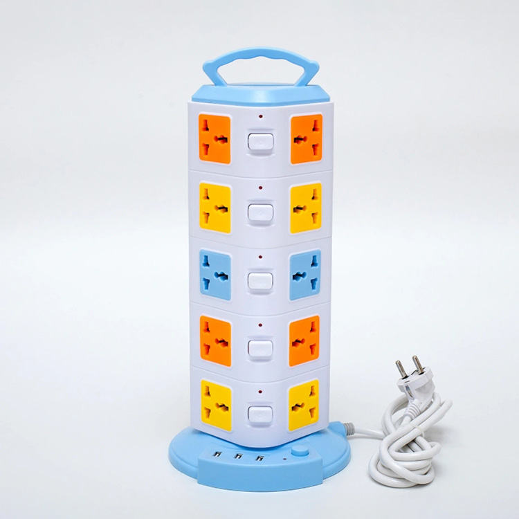 Electric Surge Protector Vertical Power Socket