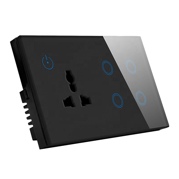 Glazen paneel Touch Wall Light Switch Stopcontact