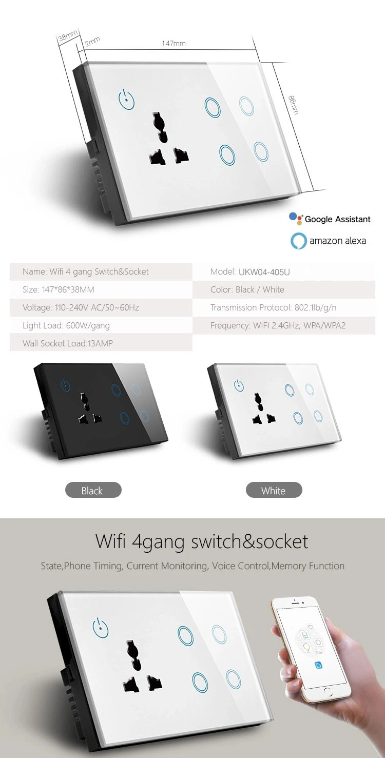 Smart Wifi Wall Switch Socket