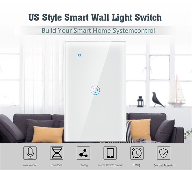 UK Wifi Smart Touch Light Wall Switch