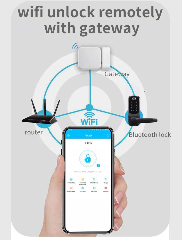 Home Electronic Electric Tuya App Wifi Smart Lock