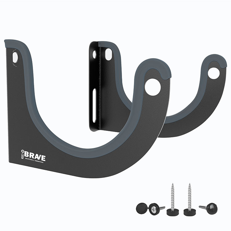 Heavy Duty Wall Mounted Steel Hooks with Soft Rubber Protective Strips