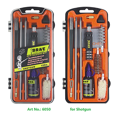 Shotgun Cleaning Kit Orange Case Oil Bottle