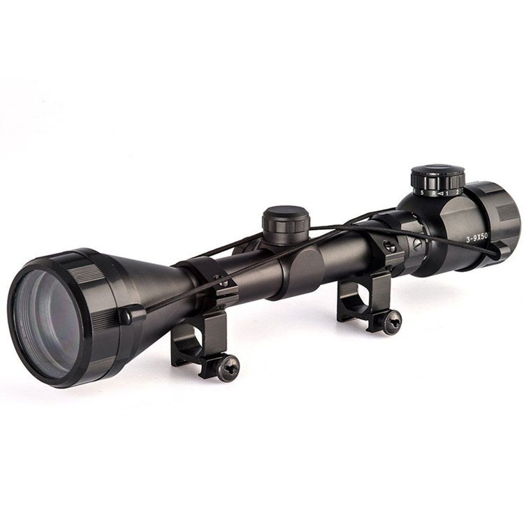 3-9x50 Eg Hunting Scope Tactical Rgb Illumination Reticle Riflescope Air Soft Rifle