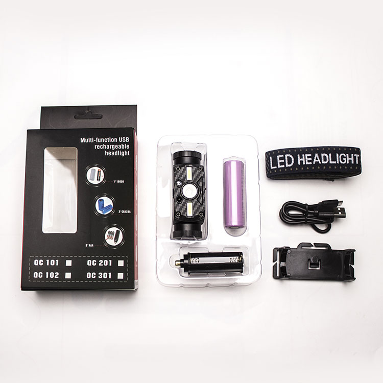 Smart Sensor Wasserdichte 10 Mode USB-Lade-LED-Stirnlampe