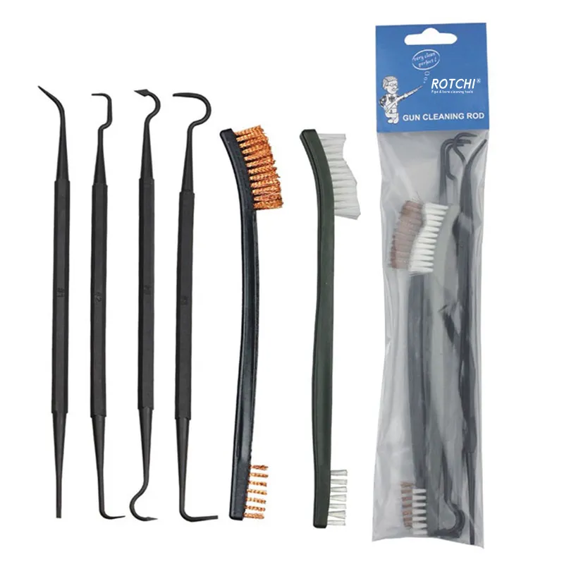 6 PCS Plastic Brush and Picks or Hooks Set