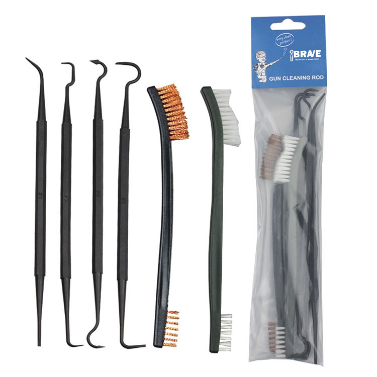 6 PCS Plastic Brush and Picks or Hooks Set