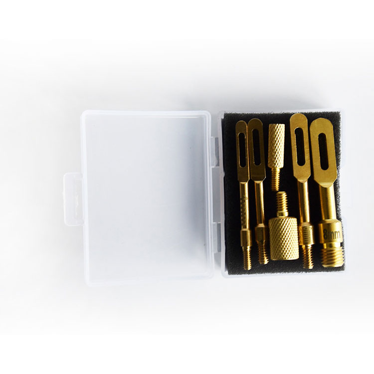 Pistolenreinigungsflickenhalter und -adapter 6er-Pack