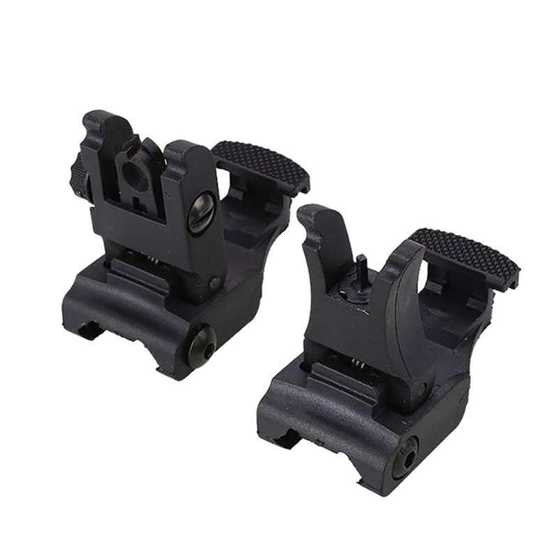 AR-15 Chiến thuật nhanh phía trước và phía sau Bộ phận AR15 Lật lên Bộ ngắm dự phòng AR 15 Điểm tham quan để săn bắn