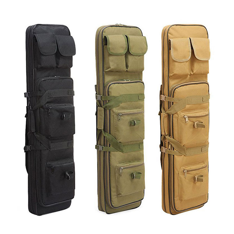 Gun Bag for 2 Rifles 2 Pistols Tuckable Backpack Strap