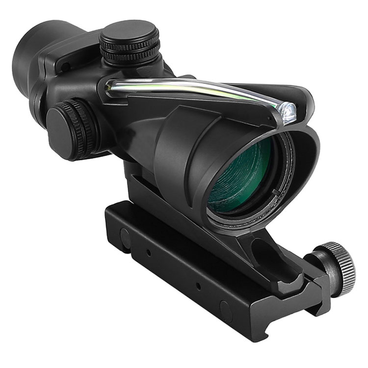 Hunting Rifle Scope ACOG 4X32 Fiber Sight Optics Green Illuminated Redticle Airsoft ACOG Riflescope 4x32 ACOG
