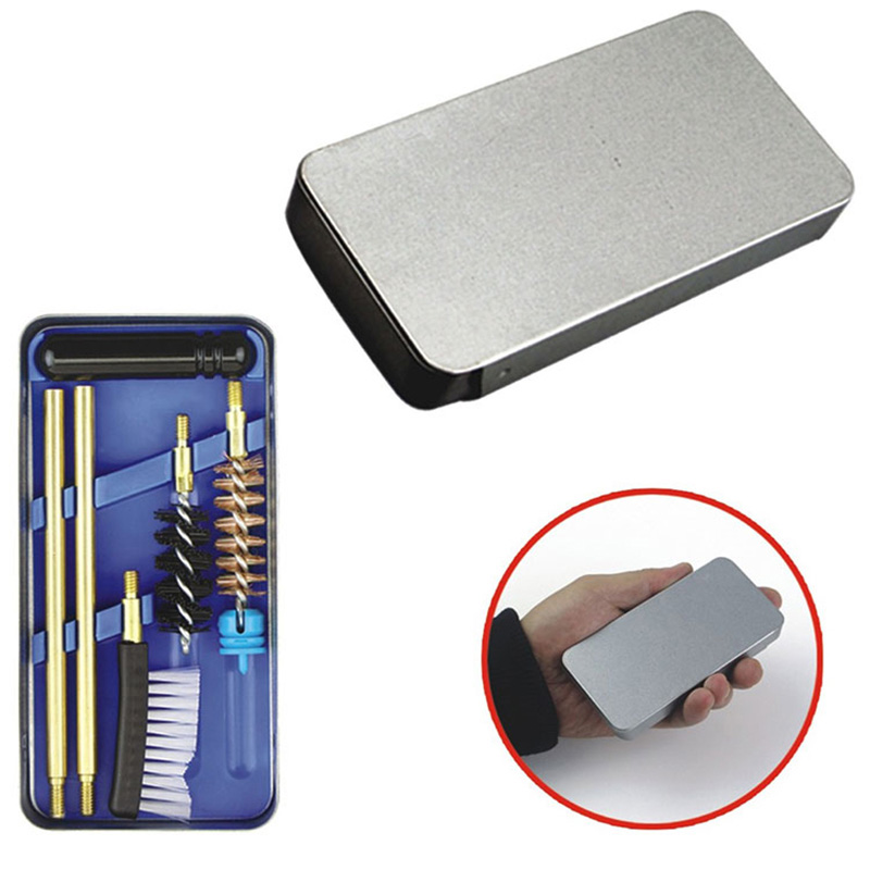 Mini Steel Case Handgun or Pistol Cleaning Kit