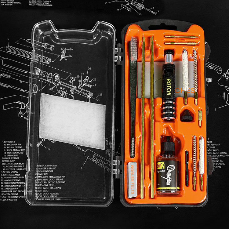 Rifle Airgun Cleaning Kit with Oil Bottle