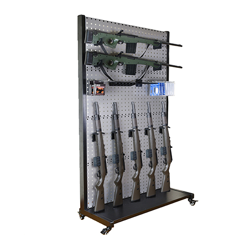 Steel Tactical Pistol Storage Rack Movable Gun Display Rack