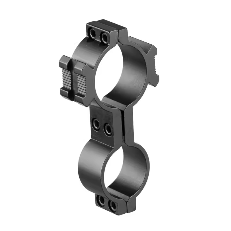 Tactical Universal Dual Ring for Flashlight With Side Base Mount