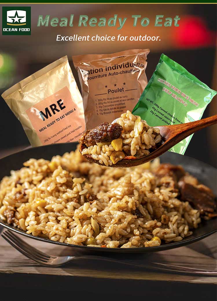 mre ready to eat military chicken menu