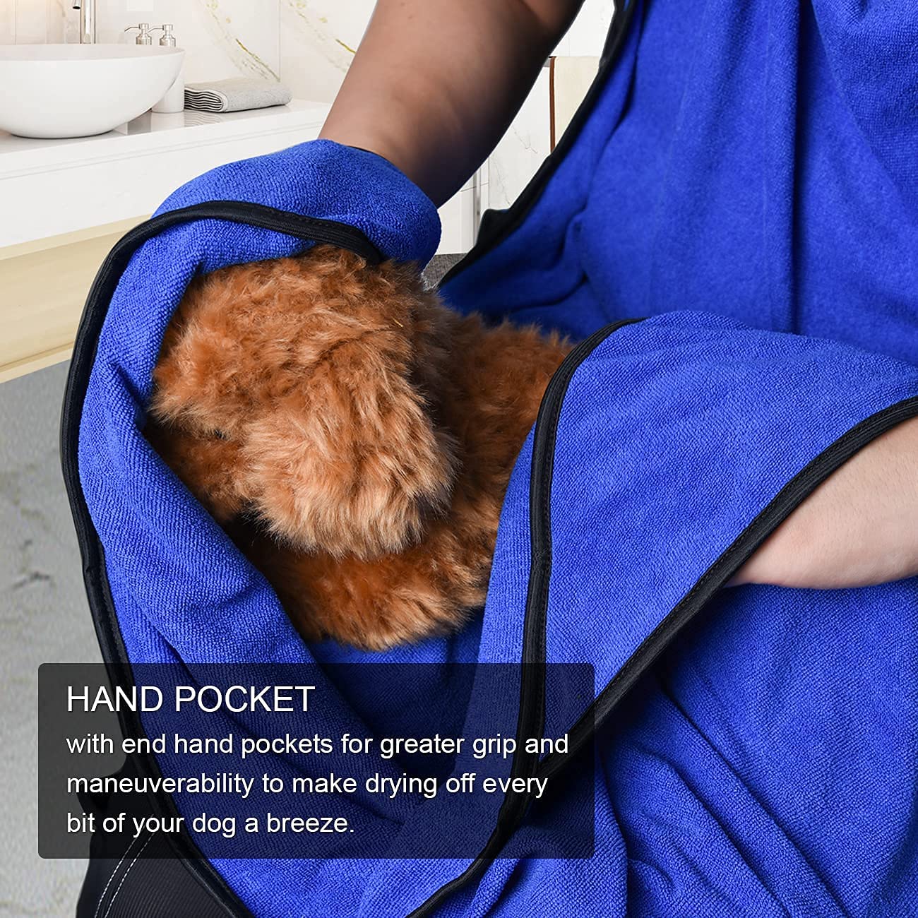 Super Absorbent Microfibre Pet Towel kanggo Bath Swim Rain