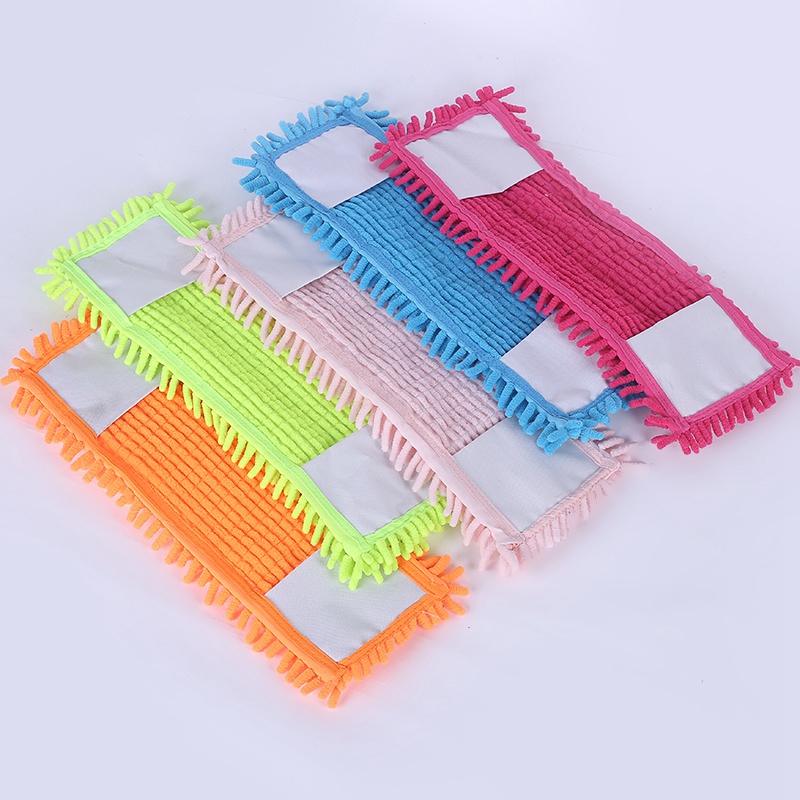 Microfiber Dust Dry Flat Mop Pad Isi Ulang Chenille