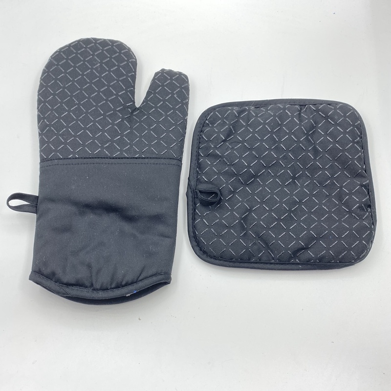 Makapal na Silicone Heat Resistant Pot Holder Microwave Mitts
