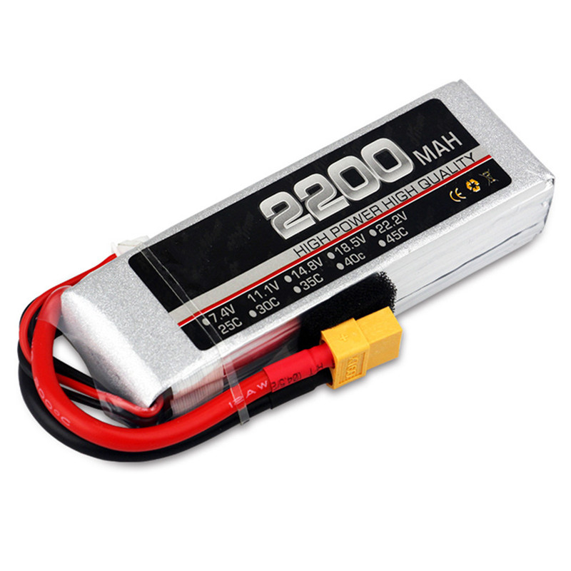 3s 11.1v 2200mah 25c Rc Toy Electronic Model Aircraft Lithium Polymer Battery