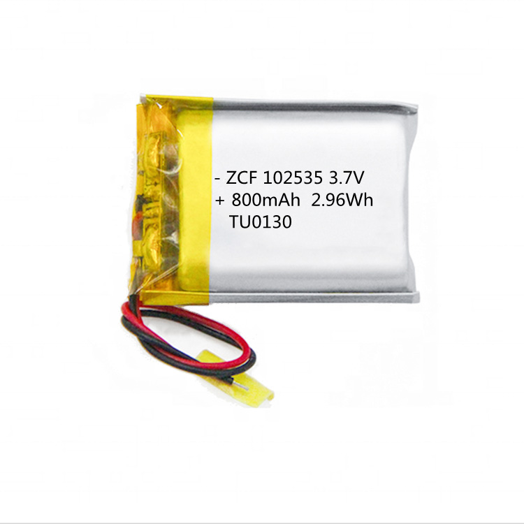 Li-ioi polimerozko bateria kargagarria 800mAh 3.7V bateria paketea