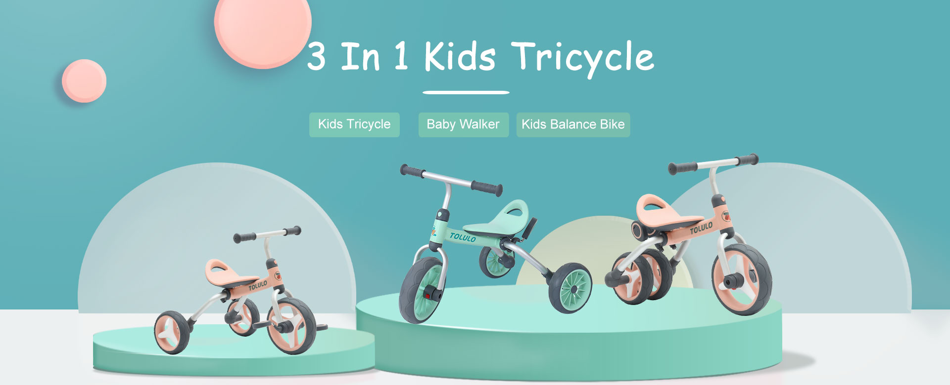 Uşaq üç təkərli velosiped