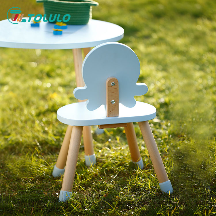 Kids Wood Plastic Study Table and Chair - 3
