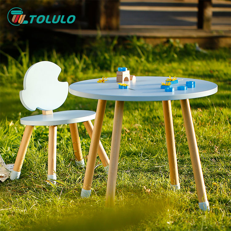 Lesena miza in stol za otroke - 3