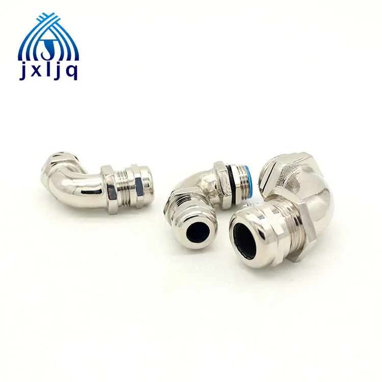 90 Degree Elbow Stainless Steel Waterproof Cable Gland NPT1 /2