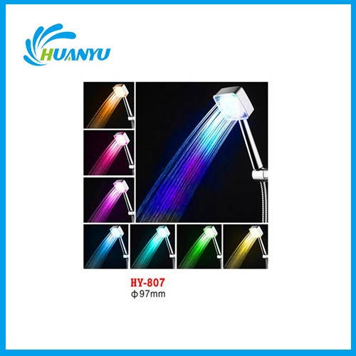 Colorful Square LED Shower Head