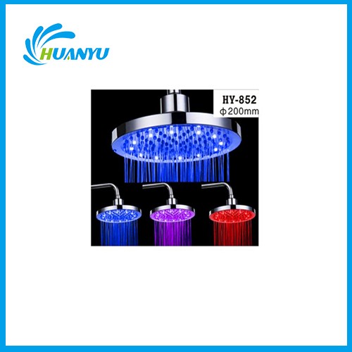 Round Colorful LED Top Shower Head