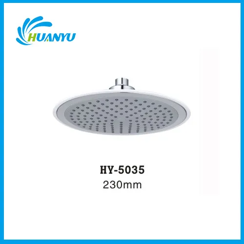 White Round Abs Overhead Shower Head