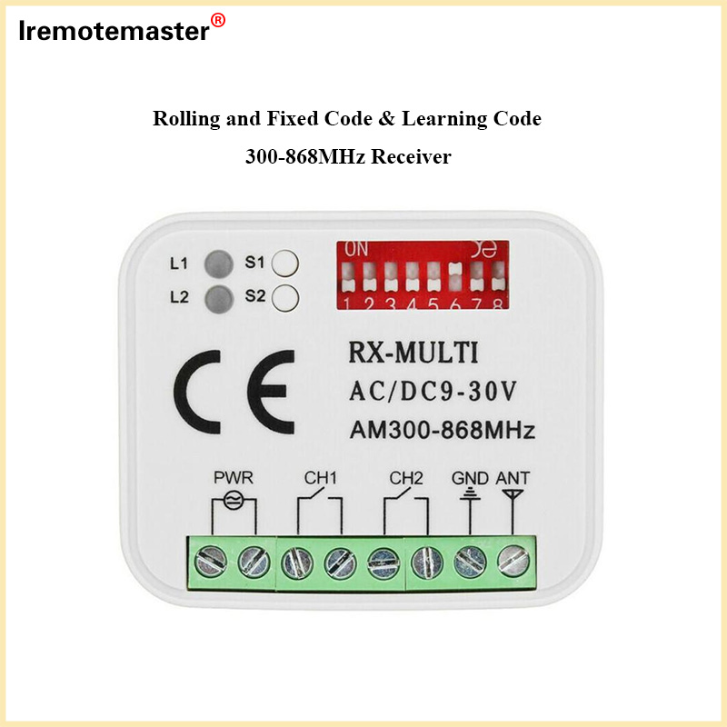 Remote for 300-868MHz Receiver