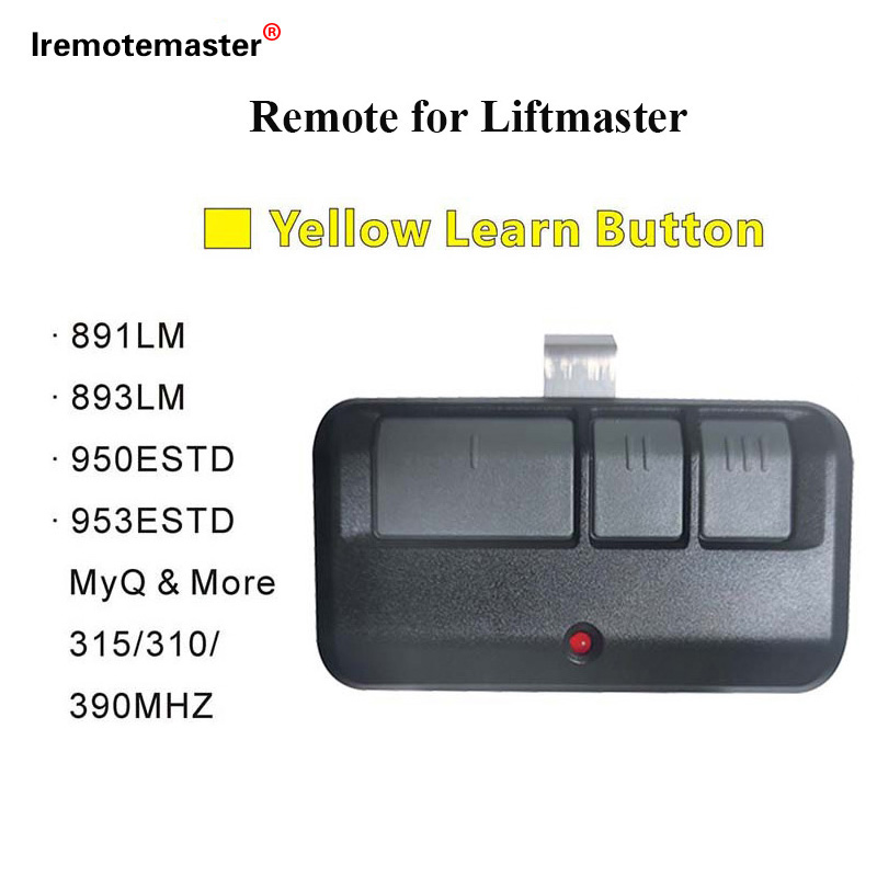 Remote for Liftmaster Yellow Learn Button