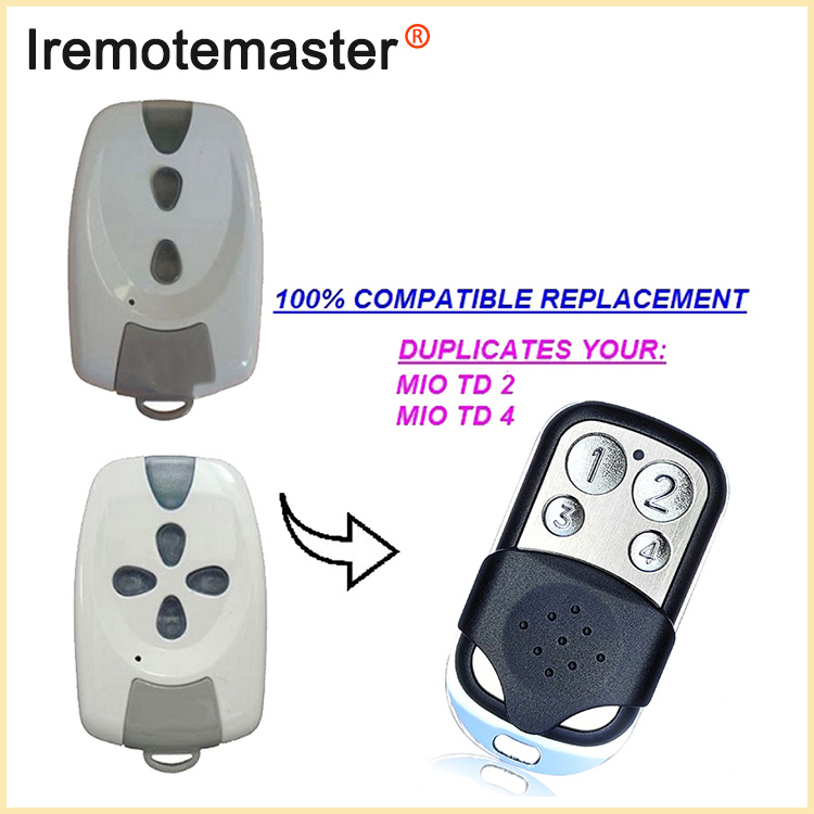 Для MIO TR2 TR4 Garage Remote Control Rolling Code 433MHz