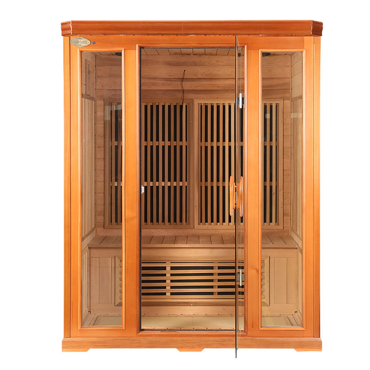 Il ruolo della sauna a infrarossi lontani in cedro rosso per tre persone (2)