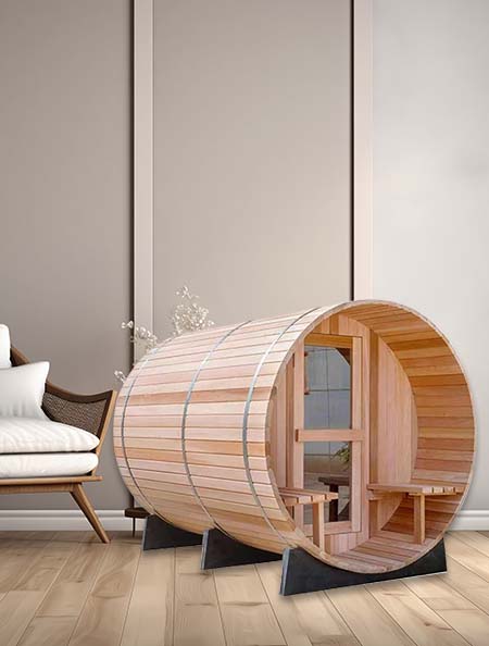 Wooden Bucket Sauna Room
