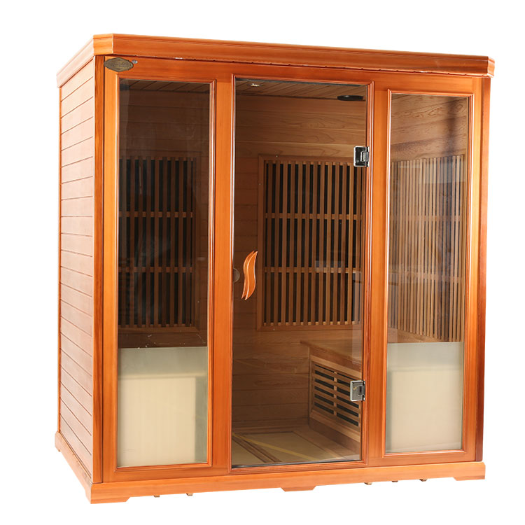 Four Person Solid Wood Far-infrared Dry Steam Room