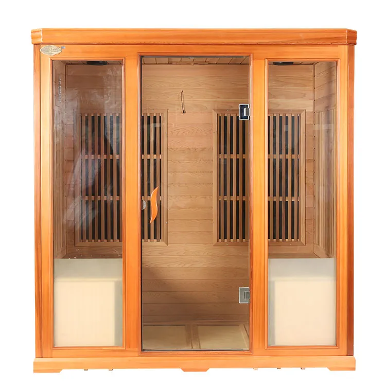 Home Sauna Karbon Pemanas Tebih Infrared Sauna Kamar kanggo 4 Wong