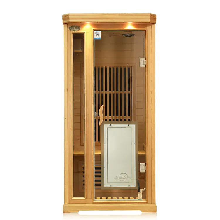 Three person wooden sweat steaming room