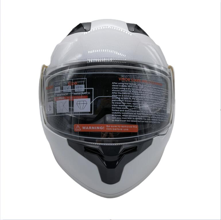 Жемчужно-белые двойные козырьки с открытым лицом OEM мотоциклетный шлем