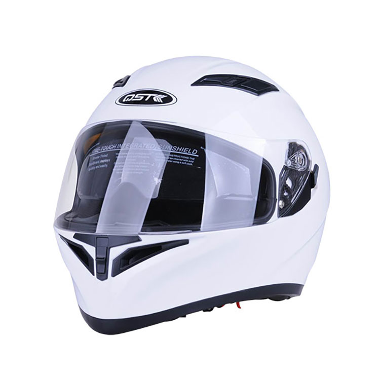 Полнолицевой мотоциклетный шлем в горошек