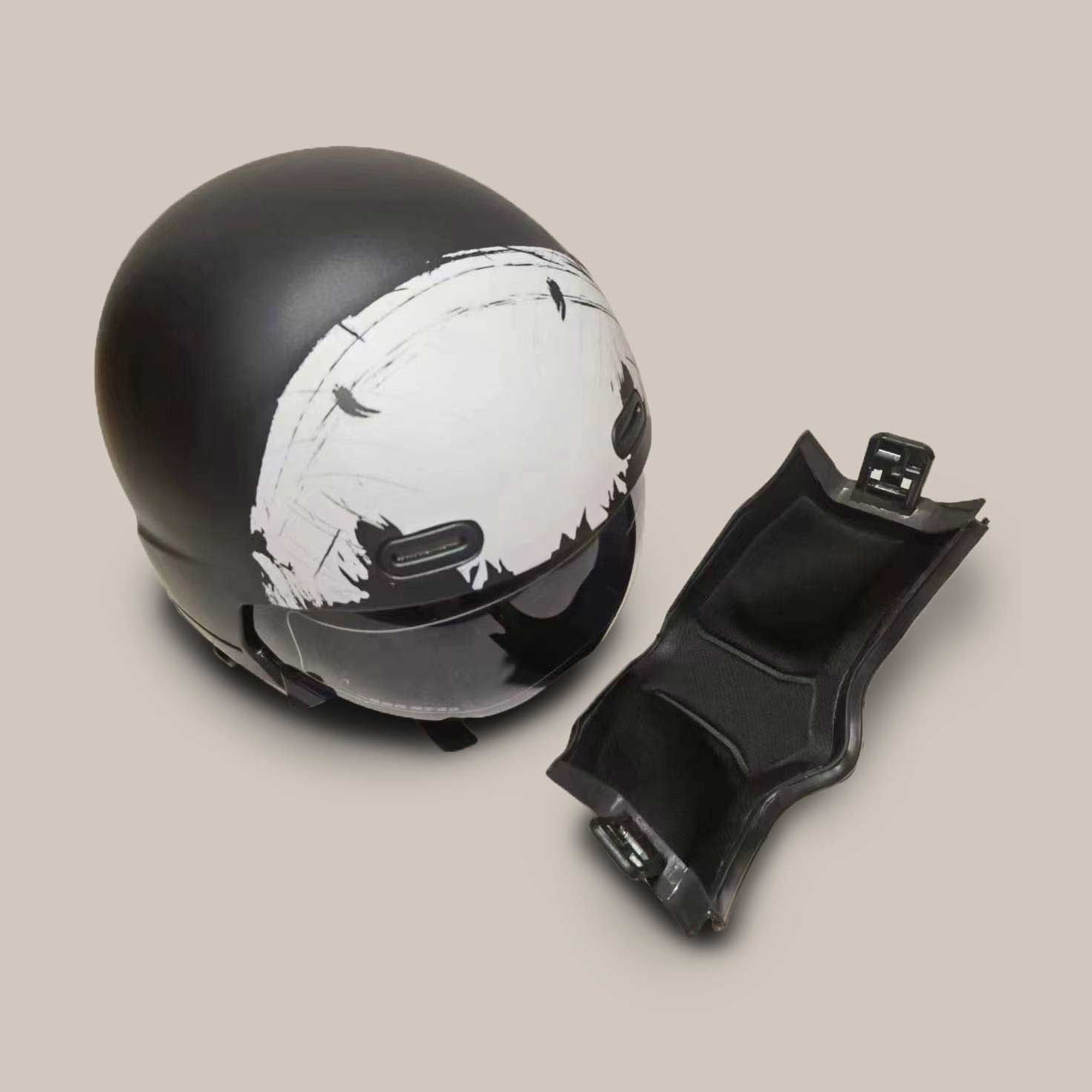 Full Face Variable Black Motorcycle Helmet